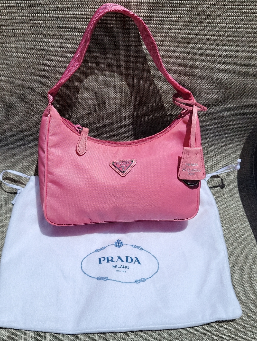 Prada Pink Nylon Re-Edition 2000 Shoulder Bag